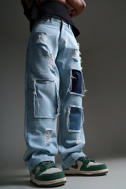 Ripped Denim Pants