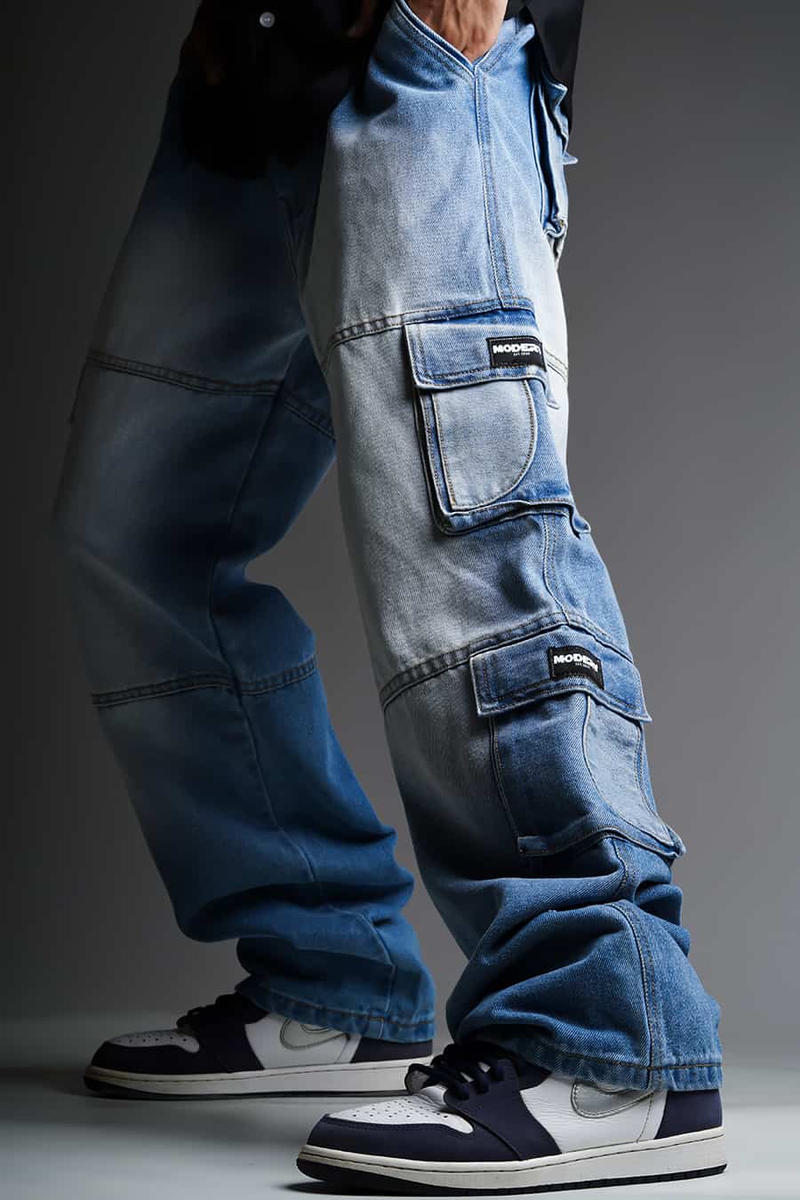 Manfinity EMRG Men Patched Pocket Side Cargo Jeans | Jeans outfit men, Mens cargo  jeans, Mens outfits